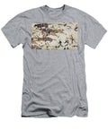 1 Retreat of Major Marcus Renos Command Ink on Paper Amos Bad Heart Buffalo T-Shirt