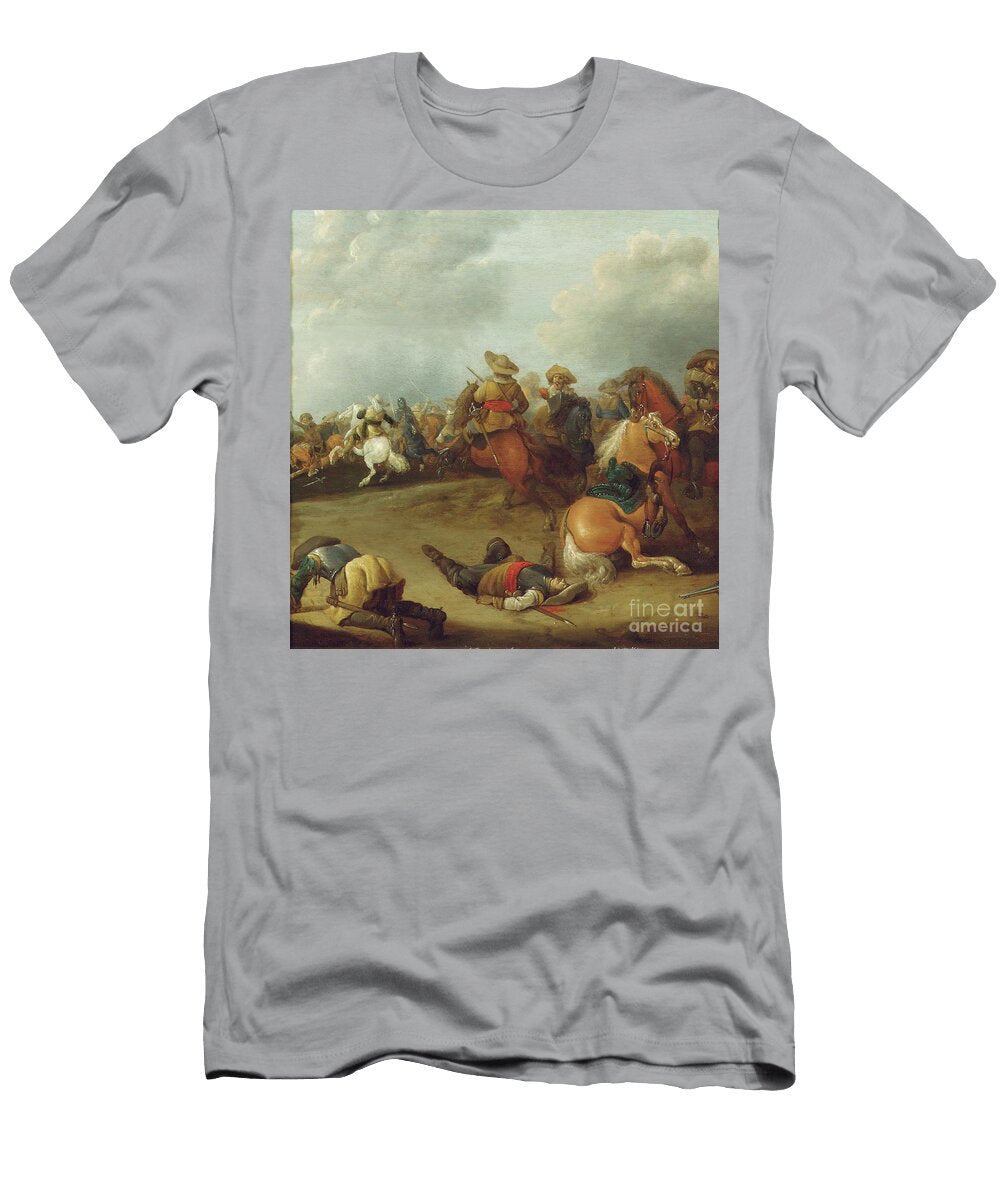 A Cavalry Battle Palamedes Palamedesz T-Shirt