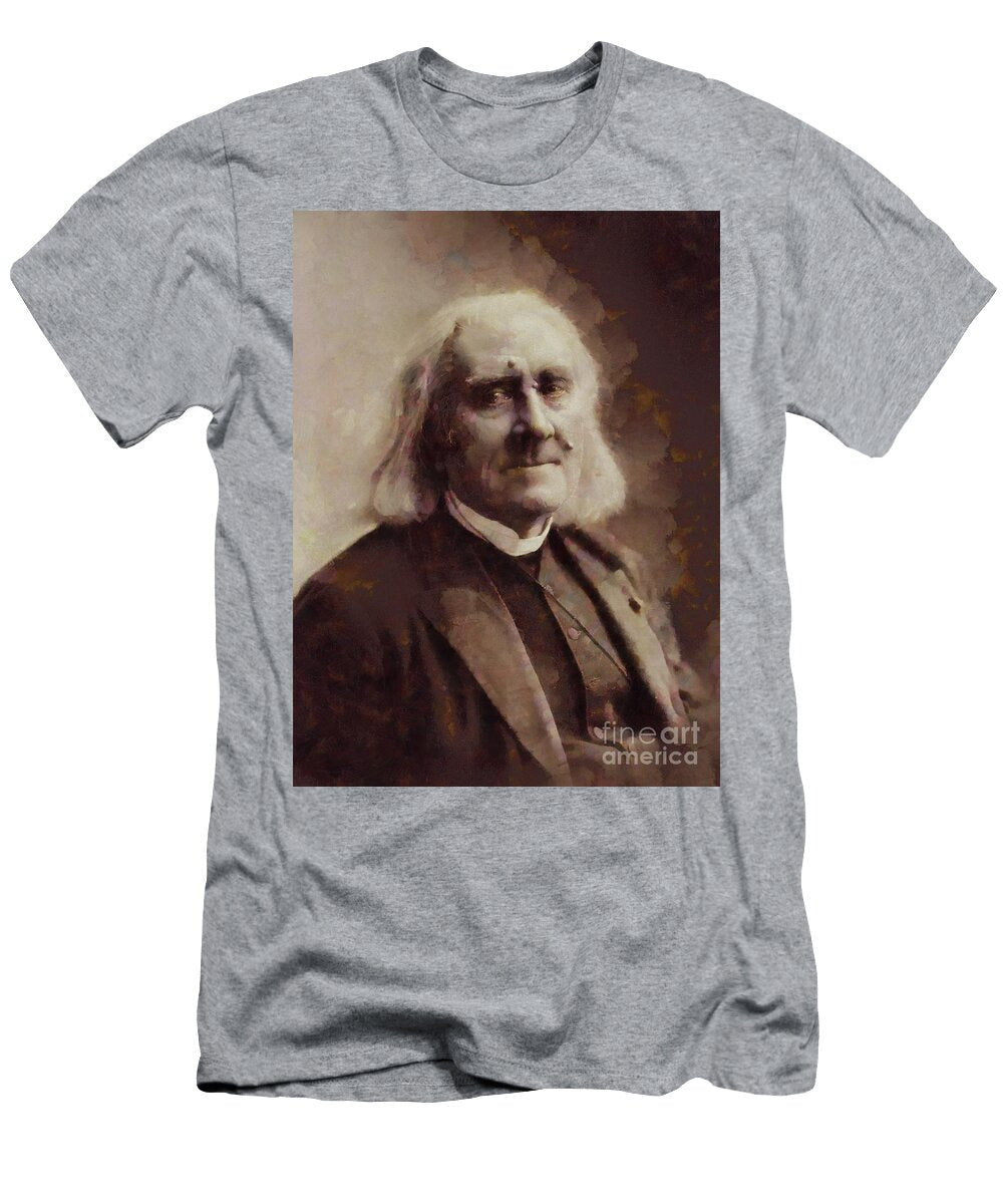Franz Liszt Composer By Sarah Kirk Sarah Kirk T-Shirt