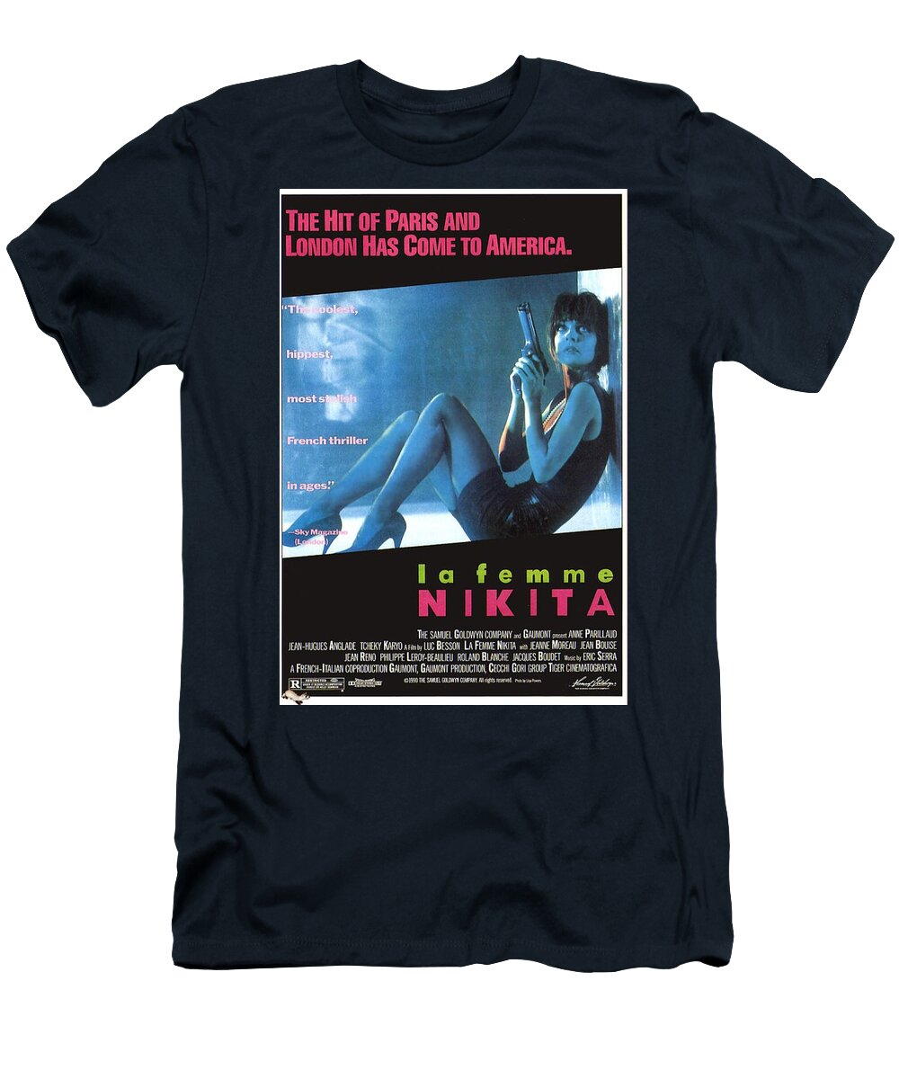 LA Femme Nikita 1990 Movie Poster Vintage Movie Posters T-Shirt