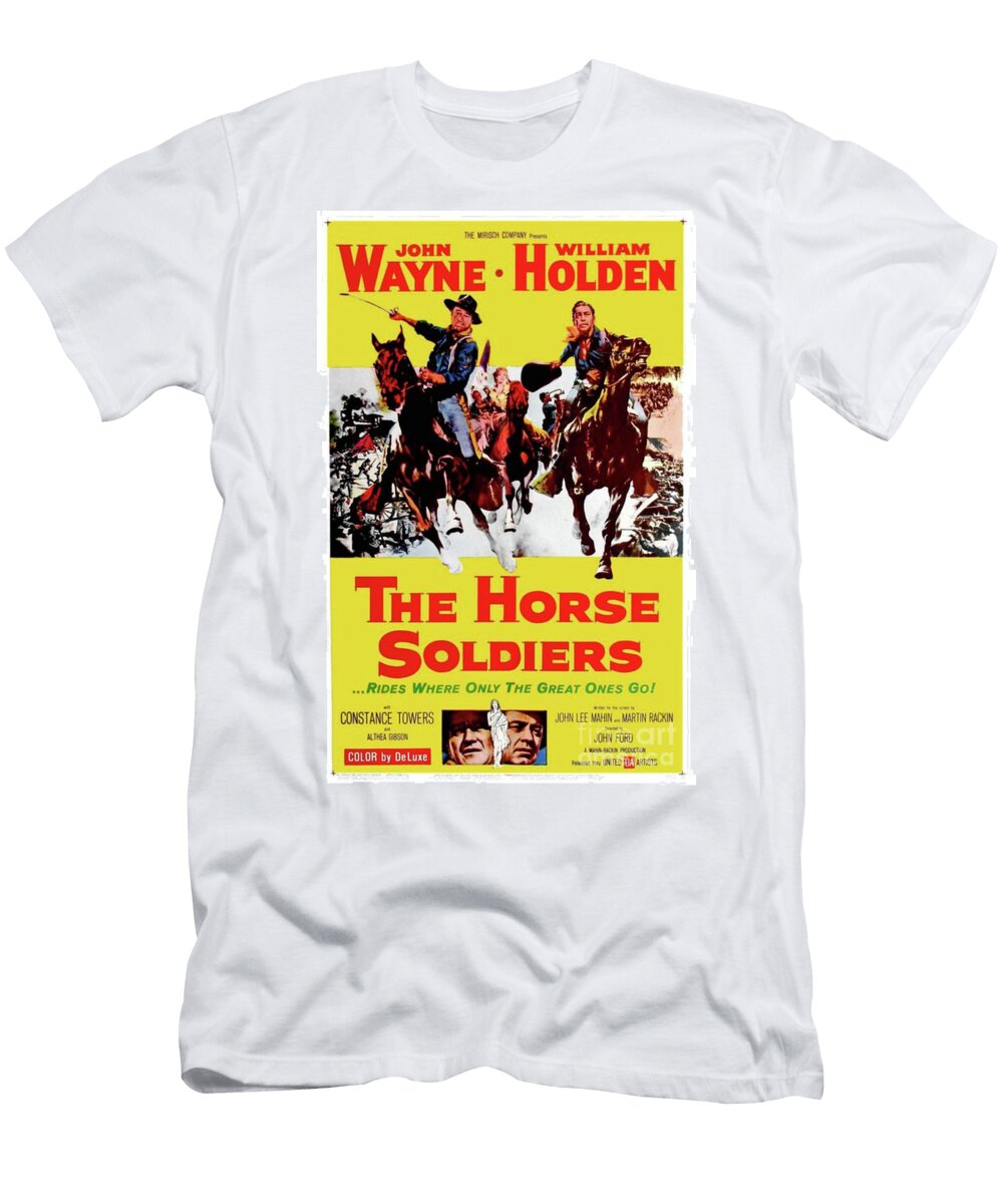Vintage Movie Posters the Horse Soldiers Esoterica Art Agency T-Shirt